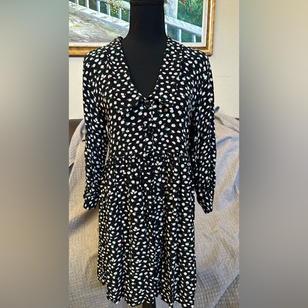 ZARA FLORAL PRINT MINI DRESS size Small